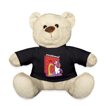 Lustiges Pinkelndes Einhorn Witzige Einhörner - Teddy - Schwarz - Vorne