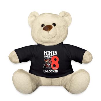 8 anniversaire jeune Ninja idées cadeaux judo - Nounours - noir - Devant