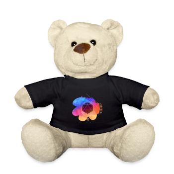 Geschenkidee für Stift und Papier - Teddy - Schwarz - Vorne