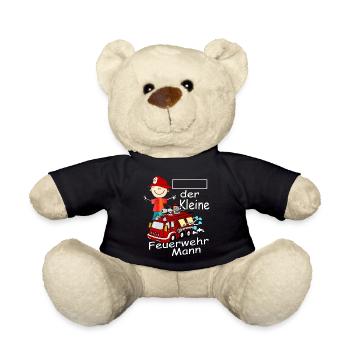 Kleine Feuerwehrmann - Teddy - Schwarz - Vorne