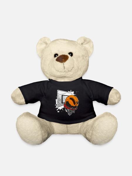 Basketballkorb Basketball Korbball Basketballer - Teddy - Schwarz