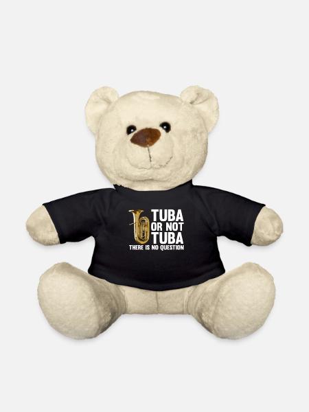 Lustiges Tuba Design - Aufrechte Tuba - Teddy - Schwarz