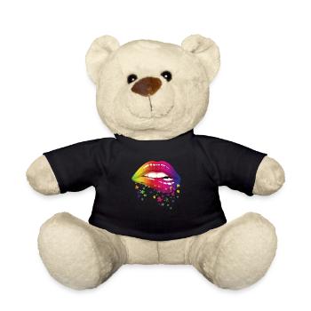 Lip Biting - Teddy - Schwarz - Vorne