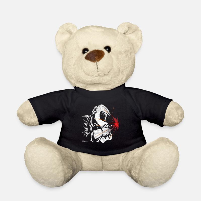 Welder welding job - Teddy Bear - black