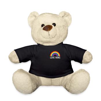 L'amour gagne - Nounours - noir - Devant