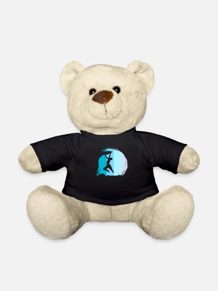 Klettern Kletterer Boulderer Retro - Teddy - Schwarz