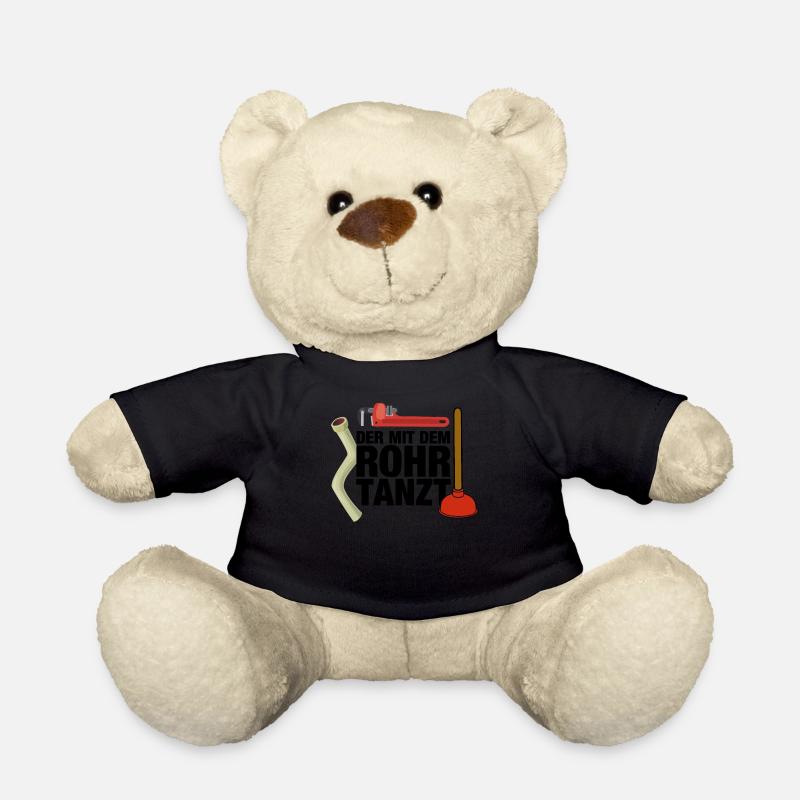 Klempner Spruch Lustig Männer Geschenkidee - Teddy - Schwarz