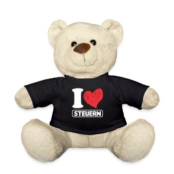 Steuerfachangestellte Steuerberaterin Geschenk - Teddy - Schwarz - Vorne