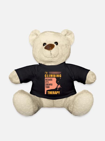 Escalade libre avec mousquetons cadeau - Nounours - noir