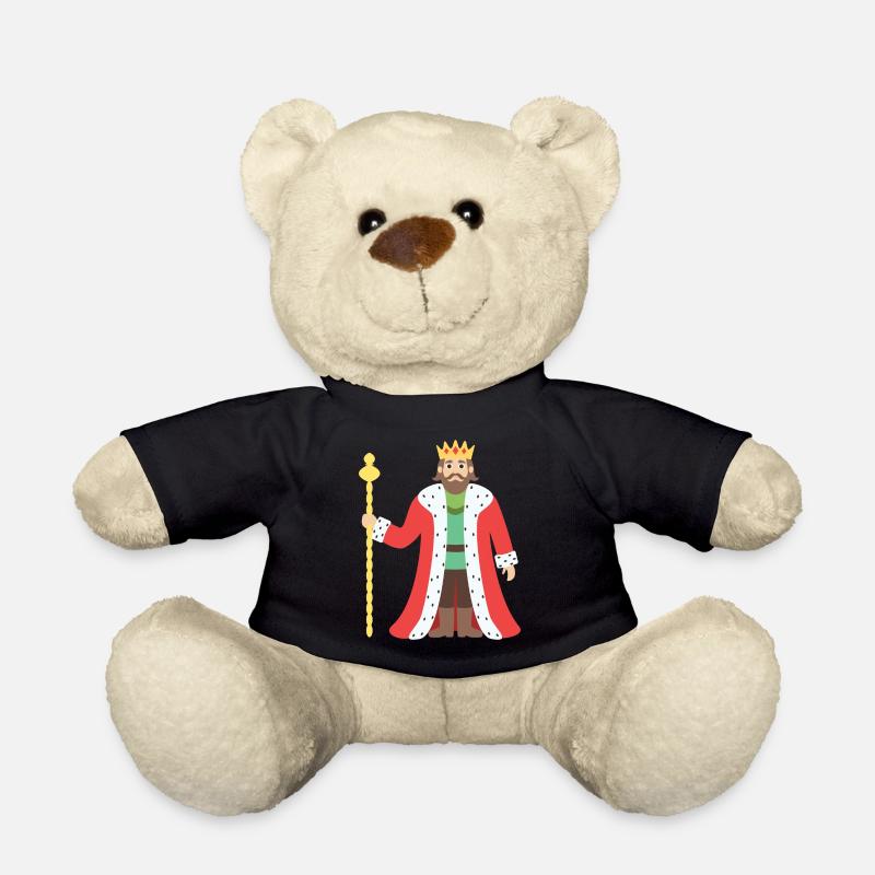 König - Teddy - Schwarz