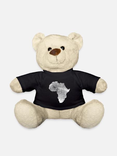 Africa Africa clothing Africa gift - Teddy Bear - black