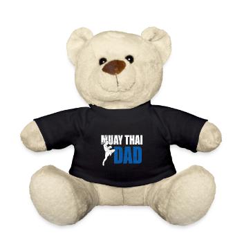 Stolzer Muay Thai Papa Thai Boxer Vater Geschenk - Teddy - Schwarz - Vorne