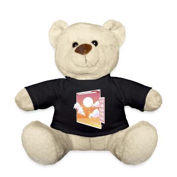 Vaporwave Aesthetic Art Retro Japanese Japan - Teddy Bear - black - Front