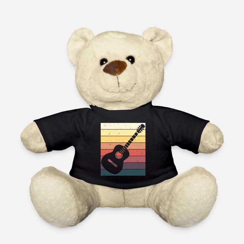 Gitarrenspieler Akustische Gitarre Geschenk - Teddy - Schwarz