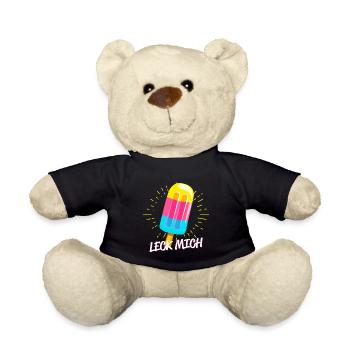 Leck mich - Cool Ice cream - gay pride - Teddy - Schwarz - Vorne