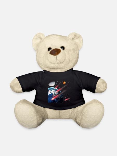 space - Teddy Bear - black