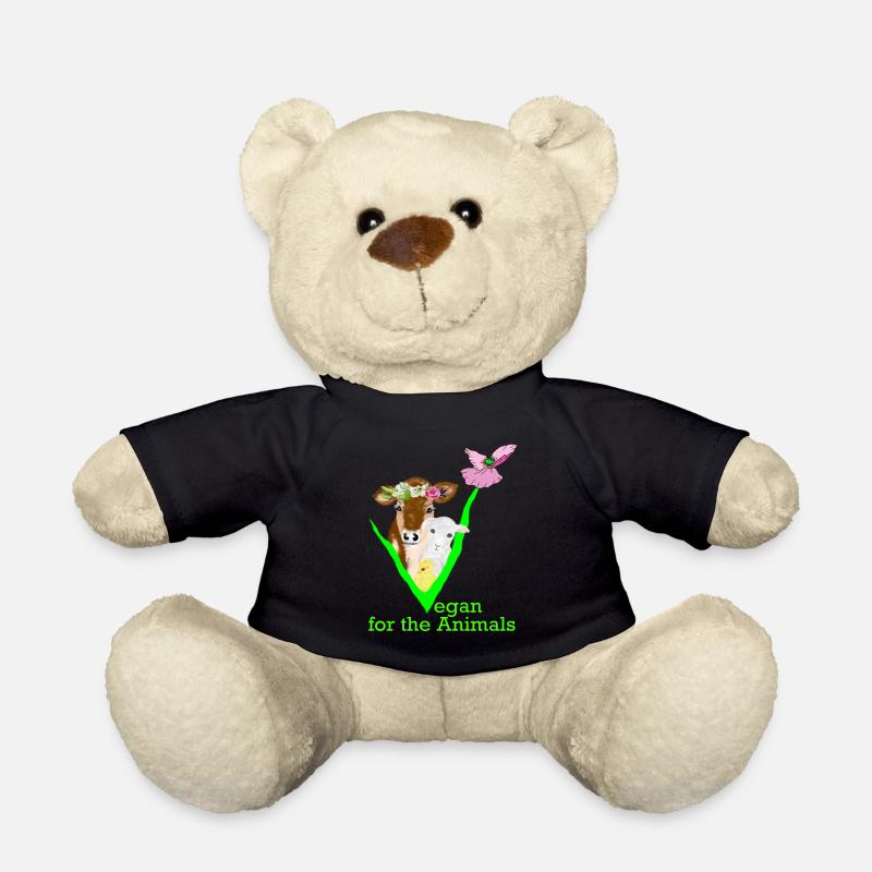 Vegan for the Animals - Teddy - Schwarz