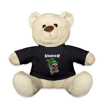 Schleich Di Bayrisch Dialekt Design mit Totenkopf - Teddy - Schwarz - Vorne