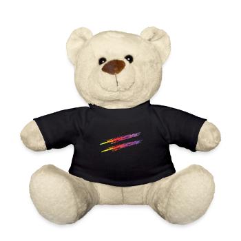 Gleichstellung Regenbogen LGBT Lesben Gay Pride - Teddy - Schwarz - Vorne