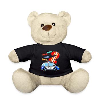 PolizeiAuto 2 - Teddy - Schwarz - Vorne