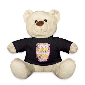 Sexy pilot - Teddy Bear - black - Front