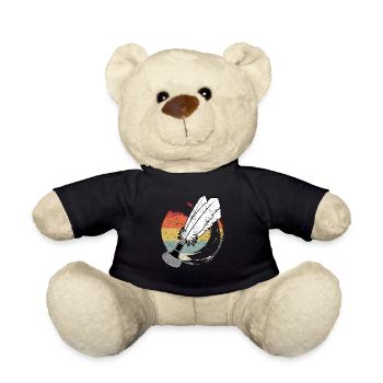 Indiaca Volleyball Retro Trend Sport South America - Teddy Bear - black - Front
