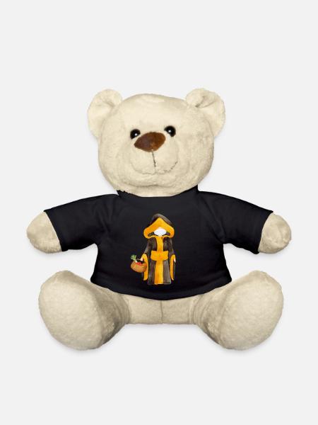 Münchner Kindl avec masque et panier - Nounours - noir