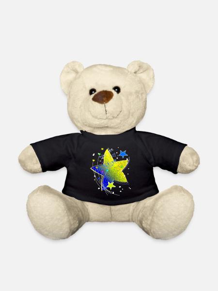 Étoile jaune simple résumé tu es mon étoile - Nounours - noir