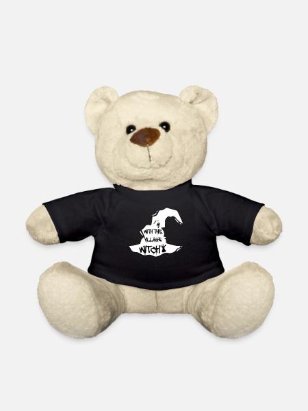 lustiges Halloween Spruch Geschenkidee Hexe Hexen - Teddy - Schwarz