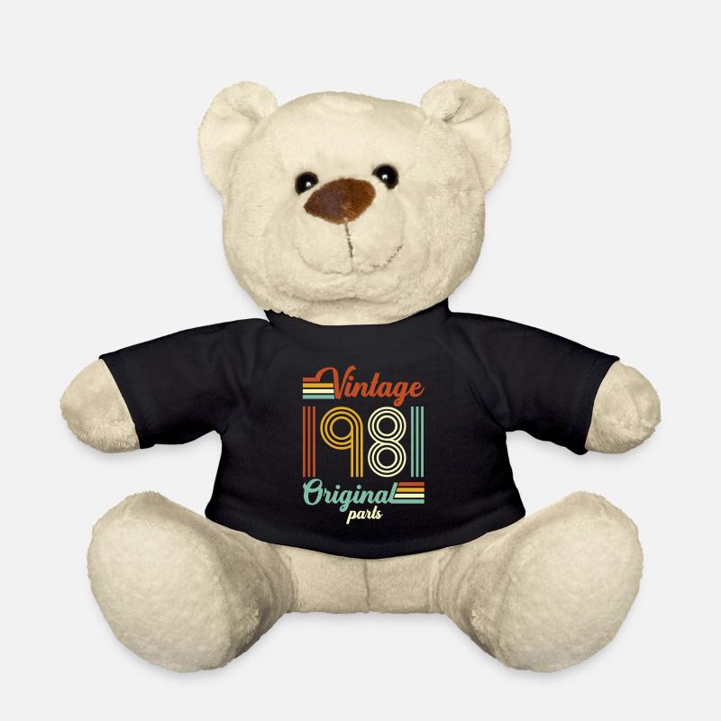 Vintage 1981 Original - Teddy - Schwarz