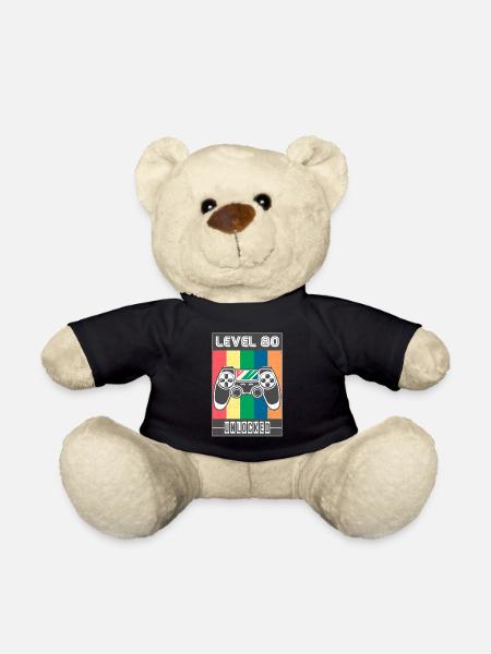 80e anniversaire - Nounours - noir