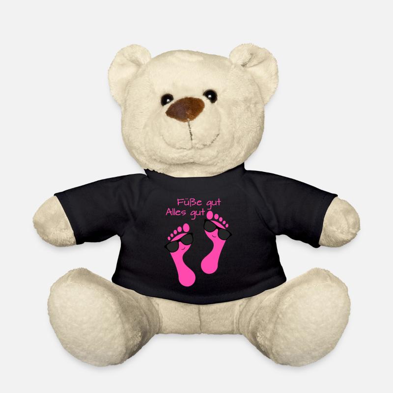 Fußpflege Pediküre Podologe Nagelstudio Geschenk - Teddy - Schwarz