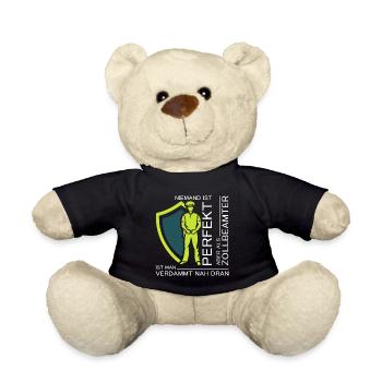 Zoll Zollbeamter Geschenk Zollamt - Teddy - Schwarz - Vorne