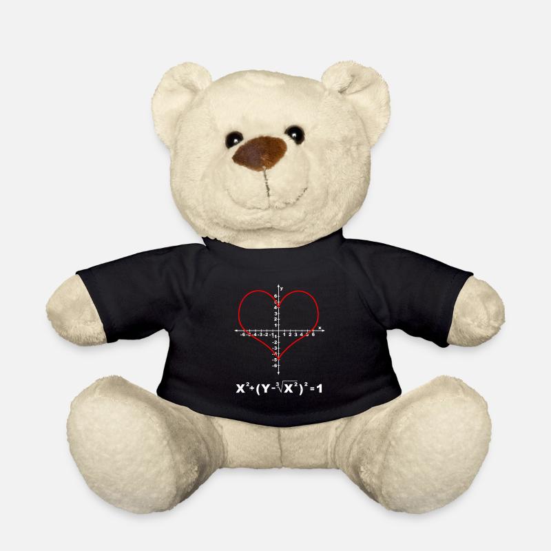 Amour coeur équation math drôle saint valentin - Nounours - noir