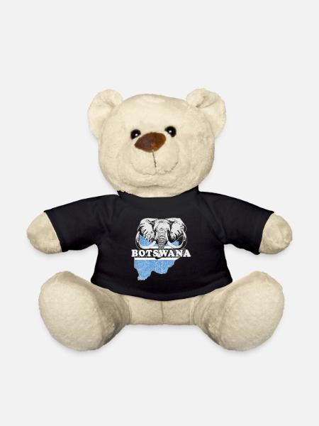 Botswana Afrika Flagge Fahne - Teddy - Schwarz