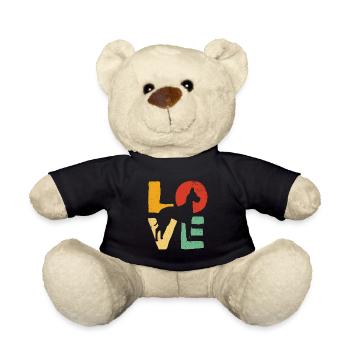 Love Great Dane Shirt - Cadeau d'amant de chien Great Dane - Nounours - noir - Devant