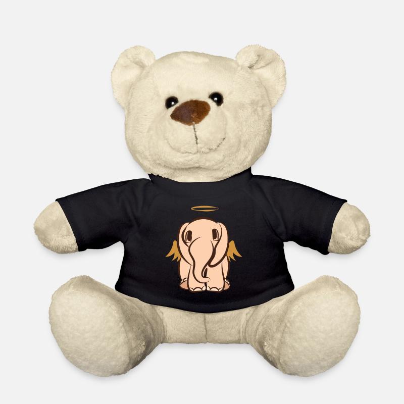 Schutzengel Elefant Flügel Niedlich Kinder - Teddy - Schwarz