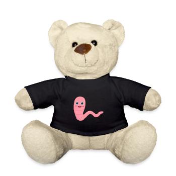 Wurm Regenwurm - Teddy - Schwarz - Vorne