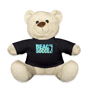 Beach Soccer Beach Soccer Sport Gift - Teddy Bear - black - Front
