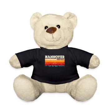 Hannover Heimatstadt Deutschland - Teddy - Schwarz - Vorne