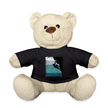 Idée cadeau d’escalade vintage - Nounours - noir - Devant