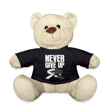 Amour Karaté Black Belt Gift Design Arts Martiaux - Nounours - noir - Devant