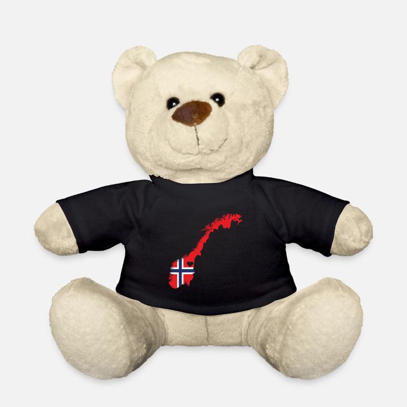 Liebe Norwegen Geschenk Norwegisch Stolz Herz - Teddy - Schwarz