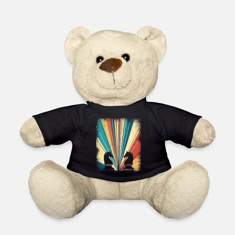 Tournoi d'échecs échecs joueur échec et mat - Nounours - noir