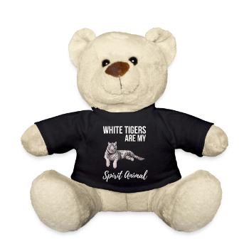 Weiße Tiger sind mein Geistestier - Teddy - Schwarz - Vorne