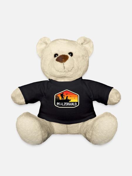 Pfälzerwald Wandern Wanderurlaub lustiges Geschenk - Teddy - Schwarz