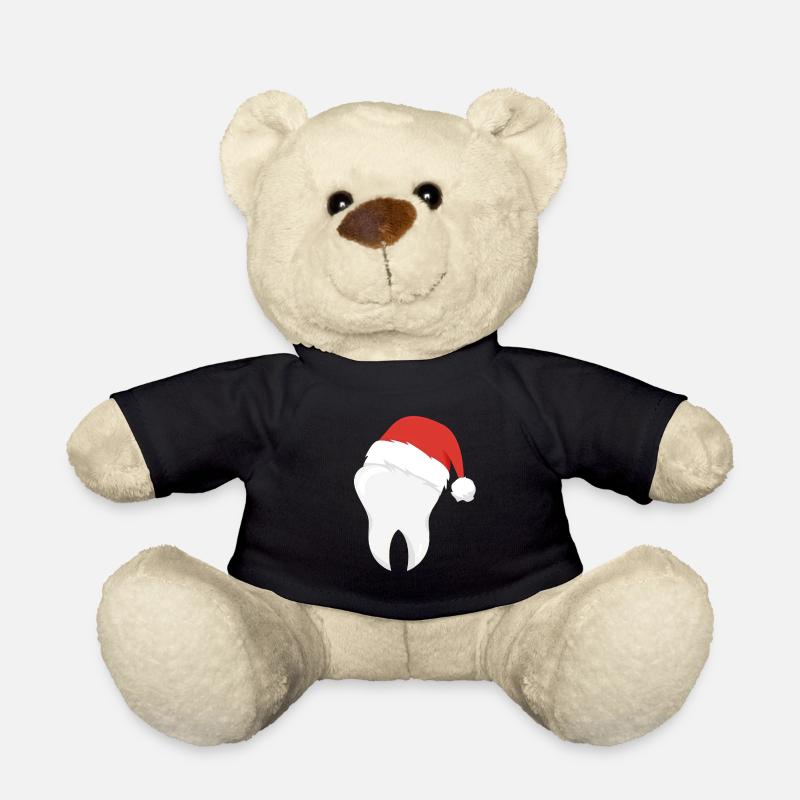 Zahnarzt Zähne Weihnachten Hut Hut Geschenk - Teddy - Schwarz