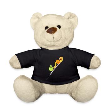 Obst Früchte Katana Vegan Gesund Vitamine - Teddy - Schwarz - Vorne