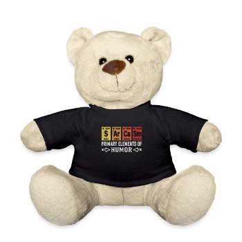 Chimie chimiste sarcasme sarcasme éléments humour - Nounours - noir - Devant