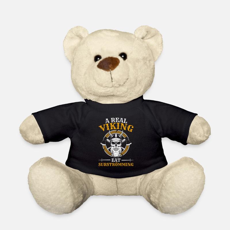 Surströmming Wikinger Spruch - Teddy - Schwarz
